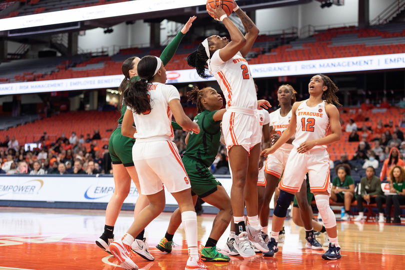 Dariauna Lewis records 4th double-double of season in win over Wagner