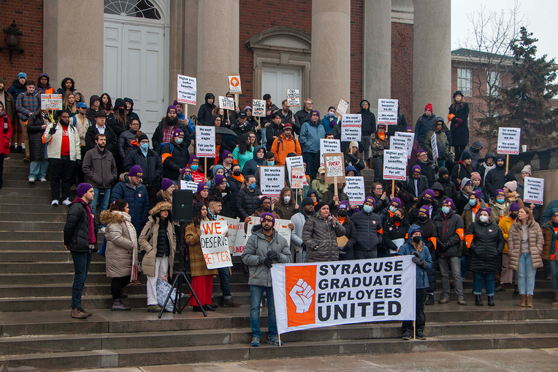 Graduate student workers at SU announce campaign to unionize