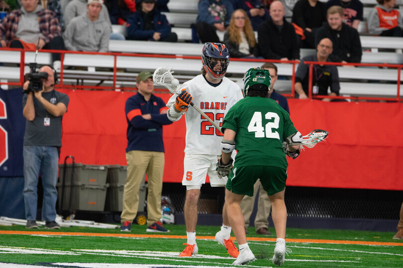 Finn Thomson leads all players with 3 points in Syracuse debut