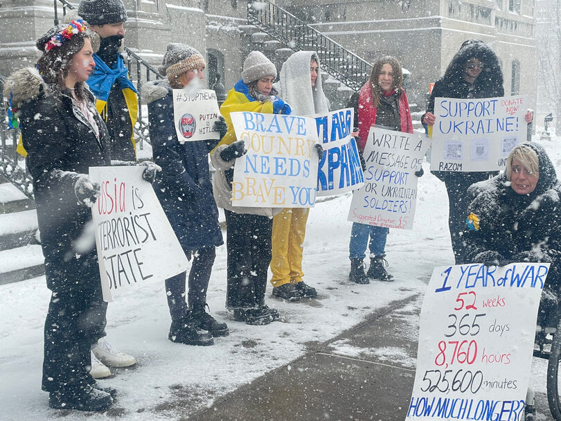 Ukrainian students are in constant anxiety as they await news about home