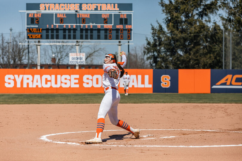 Syracuse loses 2 straight to Louisville in double-header