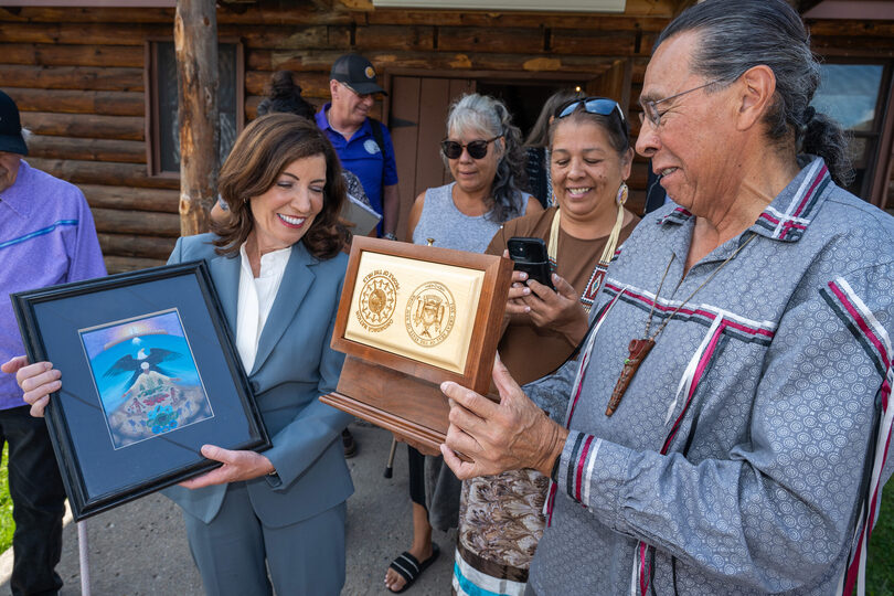 Hochul visits Onondaga Nation territory, 1st NY Gov. to do so in 50 years