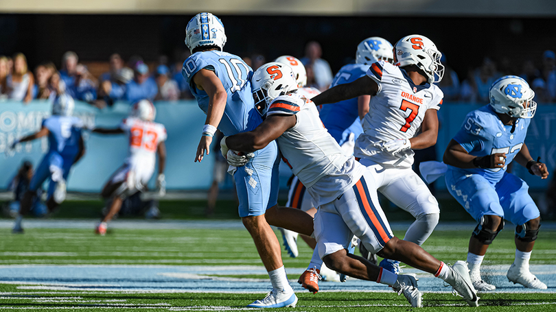 Observations from SU&#8217;s blowout loss to No. 14 UNC: Drake Maye dominates, poor tackling