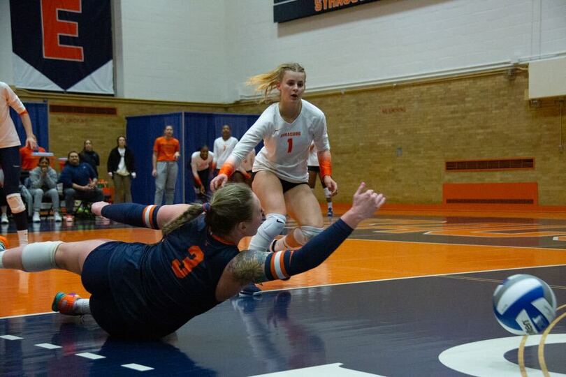 SU&#8217;s showcases aggressive serving strategy despite straight set loss to North Carolina