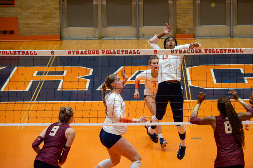 Zharia Harris-Waddy’s passion for music brought her to SU’s Bandier program, volleyball team