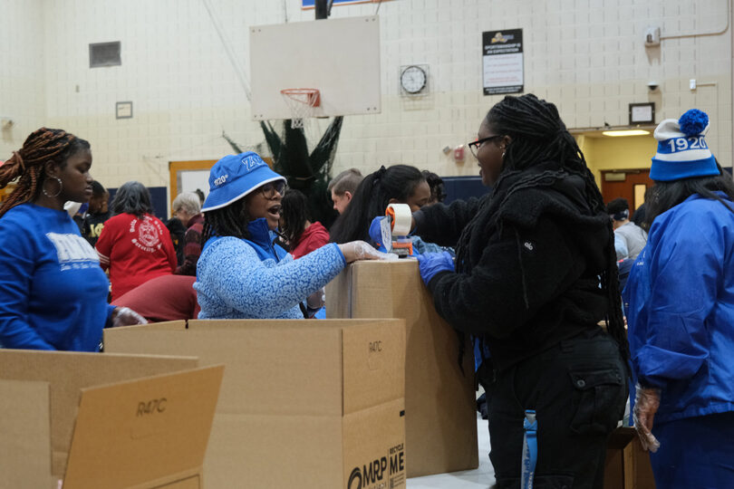 Hundreds volunteer at MLK Jr. Day of Service at Nottingham H.S.