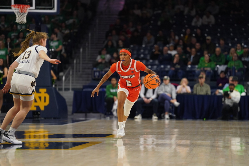 2nd half defense helps No. 22 Syracuse upset No. 15 Notre Dame 79-65