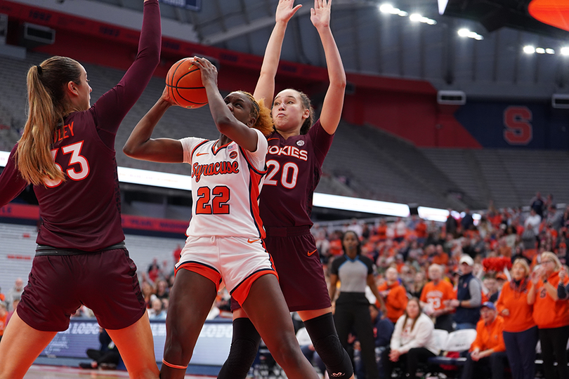 No. 22 Syracuse falls victim to No. 19 Virginia Tech&#8217;s 3-point barrage in 75-62 defeat