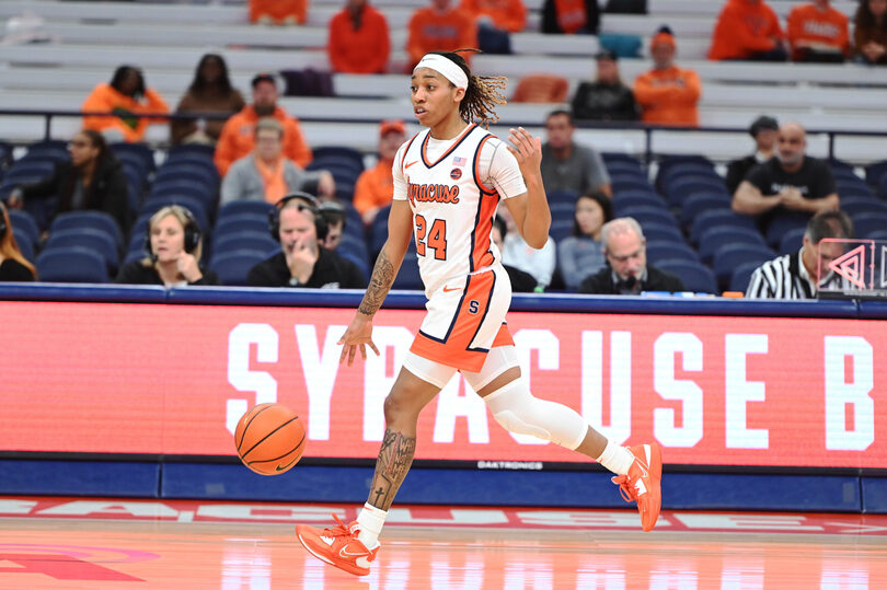 While injured, Dominique Camp connects with SU teammates through NIL deal