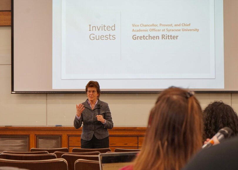 Ritter shares thoughts on Syracuse Statement, Academic Strategic Plan at GSO