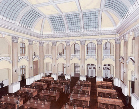 Renovations to restore Reading Room in Carnegie Library begin, expected to be complete by November