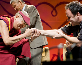 Through spiritual journey, SU trustee is able to bring Dalai Lama to campus