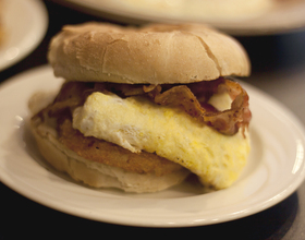 The breakfast club: Despite unconventional seating process, Mom's delicious food makes for delightful dining experience