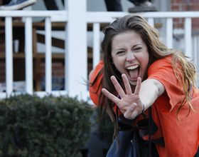 Gallery: Syracuse fans celebrate, dance around campus after Orange advances to Final Four