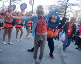 Gallery: Fans celebrate before the NCAA Tournament in Atlanta