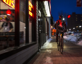 On a roll: Delivery cyclist rides for love of environment