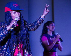 Hip-hop workshop provides students, teachers with outlet for creativity