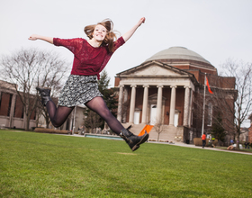 Megan Marshall: Student comedian brings school spirit, enthusiasm to SU