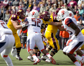 Crume honors late grandmother on her birthday with strong performance for SU with family, friends in attendance