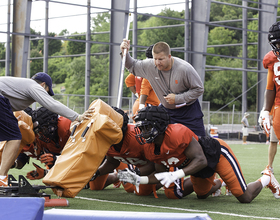 Guardian helmet caps help Syracuse practice more safely in 1st year of use after drawing confused initial reactions  