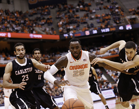 Christmas emerges, keys Syracuse comeback past Carleton in 76-68 exhibition win