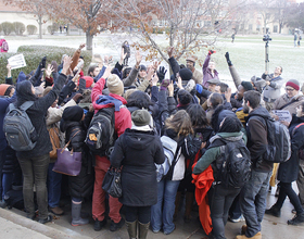 Syracuse University student protesters end sit-in at Crouse-Hinds after 18 days