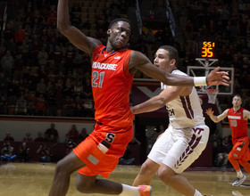 Roberson hustles for 17 rebounds to help Orange hold off Hokies