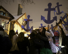 Sororities end recruitment, welcome pledge classes with annual Bid Day event