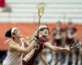 Draw specialist Kailah Kempney prepares to face Maryland's Taylor Cummings