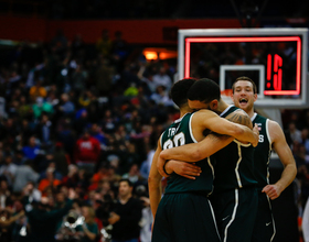 Michigan State comes back in regulation, pulls ahead of Louisville in overtime to advance to Final Four with 76-70 win