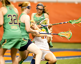 No. 6 Syracuse fails to convert late in 12-11 overtime loss to No. 13 Notre Dame