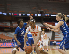 Former SU basketball C Amber Witherspoon switches to SU volleyball; Van Dyke's career ends with medical disqualification