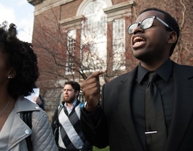 Gallery: Syracuse University students rally in solidarity with University of Missouri protesters