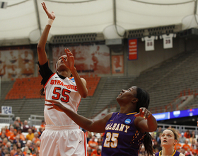 Bria Day steps up as 'MVP' in 76-59 win over Albany