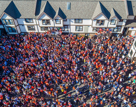 Gallery: Students gather in Castle Court before, after Elite 8 games