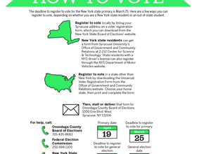 Project encourages Syracuse University students to get engaged in primary and general elections