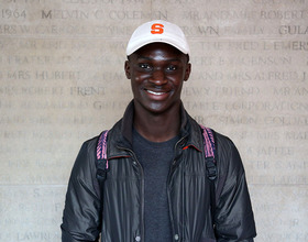 SU junior performs traditional African dances with One World Dance troupe