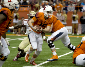 Syracuse football struggles to protect quarterback Zack Mahoney in 45-14 loss to No. 17 Florida State