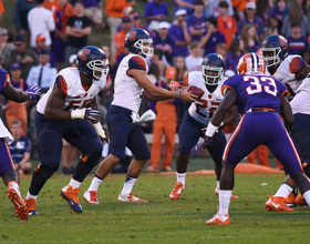 Syracuse football backup quarterback Austin Wilson struggles in relief of Eric Dungey in 54-0 loss to No. 3 Clemson