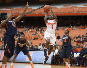 Syracuse women's basketball recovers from first-half shooting woes to top Virginia, 54-49