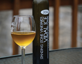 Golden Vidal Blanc Ice Wine is local and luxurious