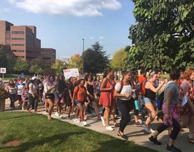 Students, alumni march across Syracuse University campus to protest uncertain future of DACA