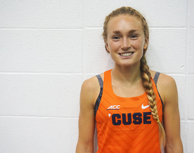 Paige Stoner prepares to kick for the homestretch of her Syracuse career