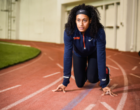 While many of Danielle Delgado’s peers wanted to become sprinters, she loved jumping over hurdles