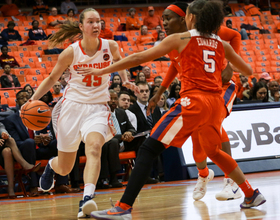 Digna Strautmane’s all-around play keys Syracuse’s 86-51 romp of Clemson