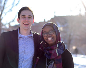 Ghufran Salih and Kyle Rosenblum announce bid for SA president and vice president