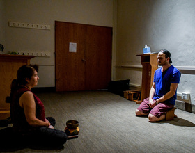 Meditation sessions on campus provide opportunities for self-discovery