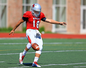 Johnny Davidson, a top D-III punter for WashU, also thrives at QB