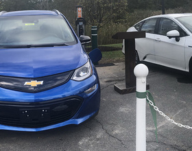 Electric car charging stations installed in DeWitt, Clay