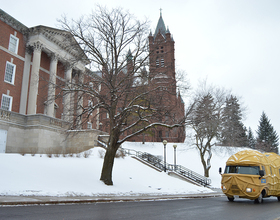 Video: The Planters NUTmobile arrived at SU this week